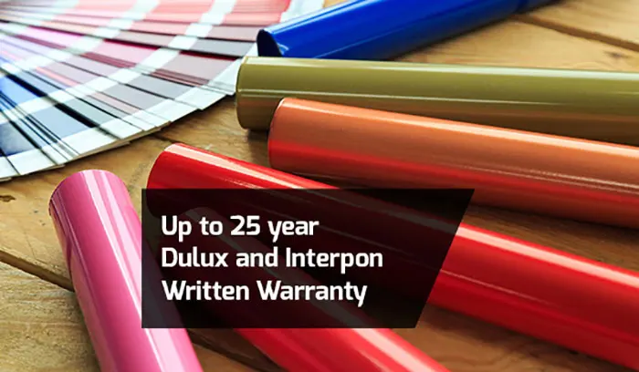 Dulex Interpon Written Warranty Powder Coating