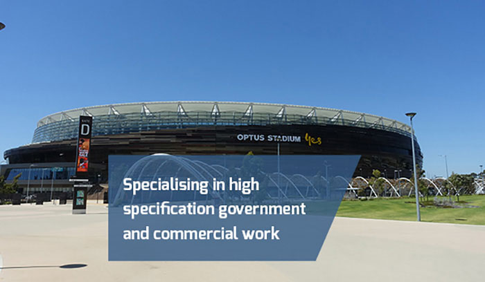 Optus Stadium Powder Coating