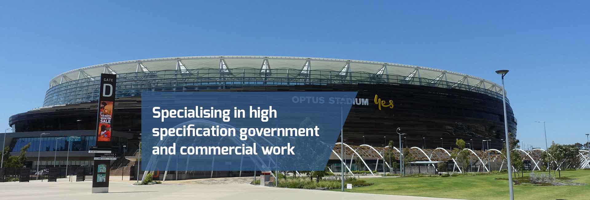 Optus Stadium Powder Coating