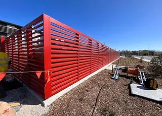 Fabricated Louvres Powder Coating 01